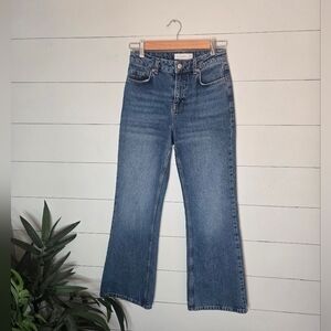 Topshop Blue Flare Jeans